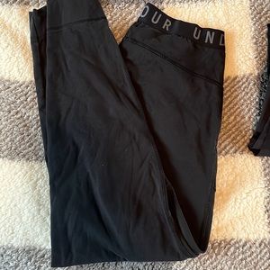 under armour joggers black
